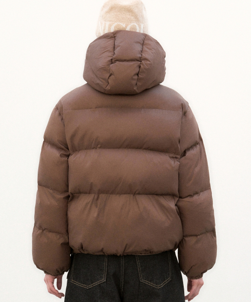 NICK&NICOLE(ニックアンドニコール)の「MINIMALISM HOODY PUFFER PADDING_BROWN(ダウンジャケット/コート・レディース・その他・FREE)」の6枚目の写真