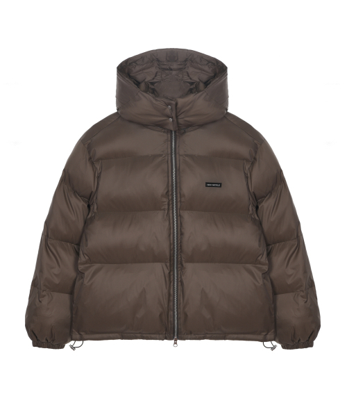 NICK&NICOLE(ニックアンドニコール)の「MINIMALISM HOODY PUFFER PADDING_BROWN(ダウンジャケット/コート・レディース・その他・FREE)」の2枚目の写真