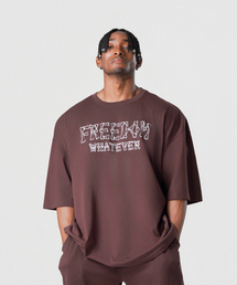 FREEDOM（フリーダム）の「ボンフラグメントショートスリーブ（ブラウン）（Tシャツ/カットソー）」