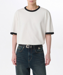 MUSINSA STANDARD（ムシンサスタンダード）の「Relaxed Ringer T-Shirt [Cream]（Tシャツ/カットソー）」