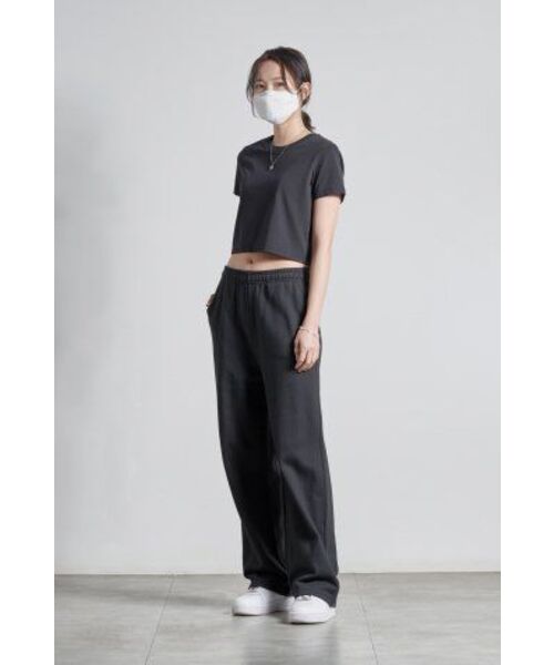 MUSINSA STANDARD WOMAN（ムシンサスタンダードウーマン）の「[クールタンダード] ウィメンズ クルーネック クロップTシャツ [ダークグレー]（Tシャツ/カットソー・レディース・その他・SMALL/MEDIUM/X-SMALL/LARGE/X-LARGE）」の8枚目の写真