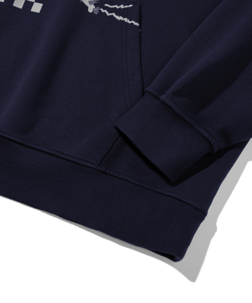 TRILLION(トリリオン)の「スケートボードグラフィックオーバーフィットフード(NAVY)(パーカー・レディース・その他・MEDIUM/LARGE/X-LARGE/SMALL)」の8枚目の写真