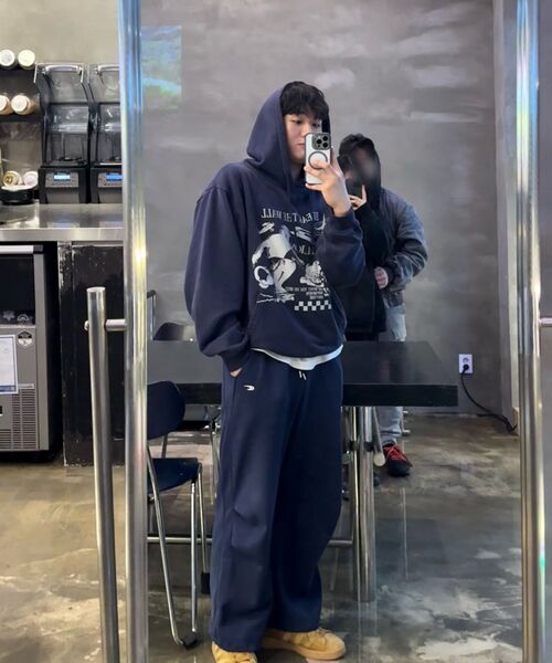 TRILLION(トリリオン)の「スケートボードグラフィックオーバーフィットフード(NAVY)(パーカー・レディース・その他・MEDIUM/LARGE/X-LARGE/SMALL)」の11枚目の写真