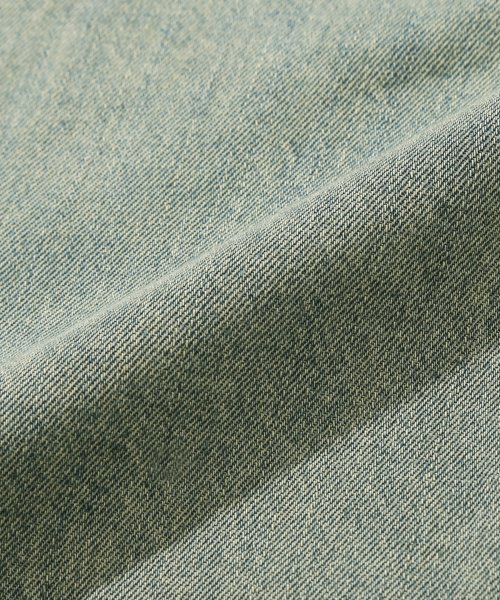 TRILLION(トリリオン)の「ストーンウォッシングオーバーフィットデニム半袖シャツ(BEIGE BLUE)(シャツ/ブラウス・レディース・その他・MEDIUM/LARGE/X-LARGE)」の13枚目の写真