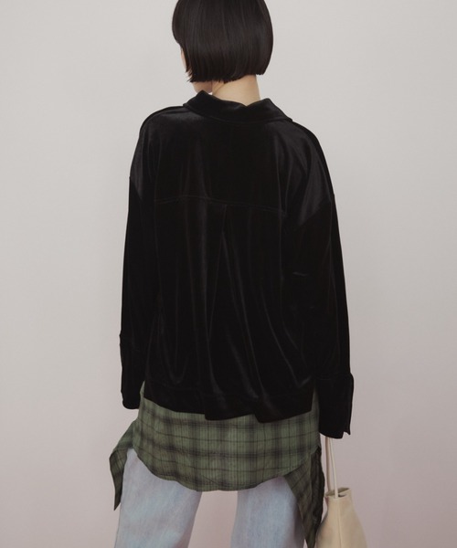 duei(デュイ)の「ベロアポロトップス(ポロシャツ・レディース・ブラック/グリーン・FREE)」の19枚目の写真