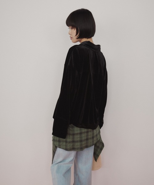 duei(デュイ)の「ベロアポロトップス(ポロシャツ・レディース・ブラック/グリーン・FREE)」の20枚目の写真