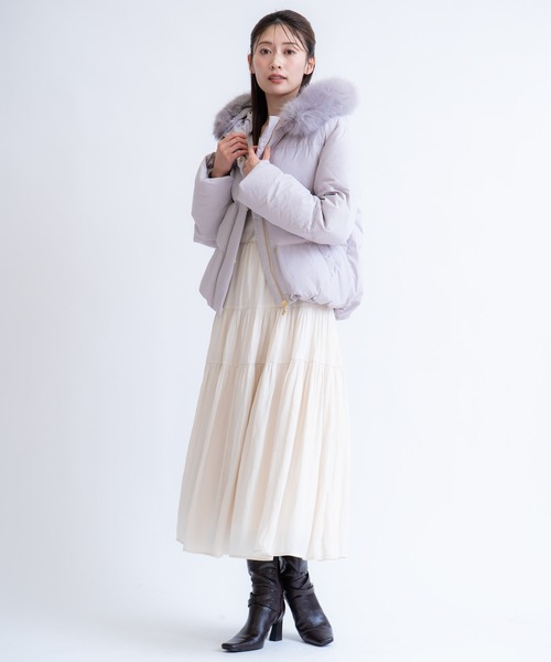 NOELA（ノエラ）の「ファー付きショートダウンコート（ダウン 