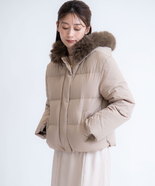 NOELA（ノエラ）の「ファー付きショートダウンコート（ダウン 