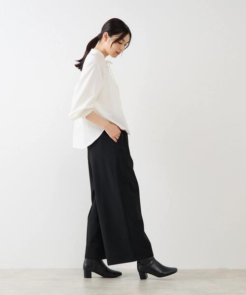 MELROSE claire(メルローズ クレール)の「【ストレッチクロスラグランブラウス】(シャツ/ブラウス・レディース・オフホワイト/ブラック/グリーン・FREE)」の8枚目の写真