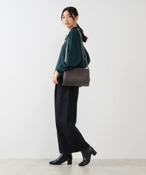 MELROSE claire(メルローズ クレール)の「【ストレッチクロスラグランブラウス】(シャツ/ブラウス・レディース・オフホワイト/ブラック/グリーン・FREE)」の14枚目の写真