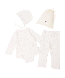 SHIPS Colors（シップス カラーズ）の「SHIPS Colors:〈洗濯機可能〉ベビー ギフト セットC（ロンパース・パンツ・ボンネット）（ベビーギフト・キッズ）」