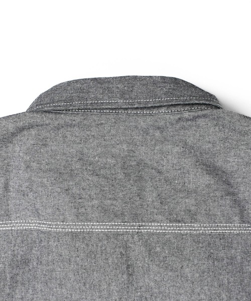 HUF（ハフ）の「【C-HUF2】【HUF/ハフ】TOTAL ECLIPSE CHAMBRAY SHIRT BU00229（シャツ/ブラウス・メンズ・ブラック/レッド・MEDIUM/SMALL/X-LARGE/LARGE/XX-LARGE）」の13枚目の写真