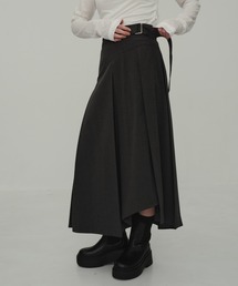Asymmetry Tuck Skirt/アシンメトリータックスカート