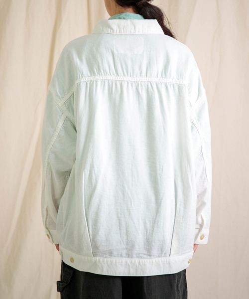 Brocante（ブロカント）の「[Brocante / ブロカント] コットンパナマ アンプリッセジャケット（カバーオール・レディース・ホワイト・2）」の14枚目の写真