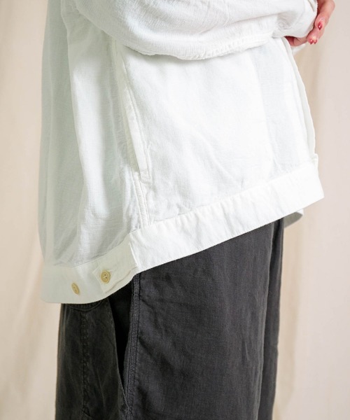 Brocante（ブロカント）の「[Brocante / ブロカント] コットンパナマ アンプリッセジャケット（カバーオール・レディース・ホワイト・2）」の19枚目の写真