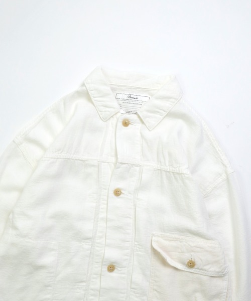Brocante（ブロカント）の「[Brocante / ブロカント] コットンパナマ アンプリッセジャケット（カバーオール・レディース・ホワイト・2）」の21枚目の写真