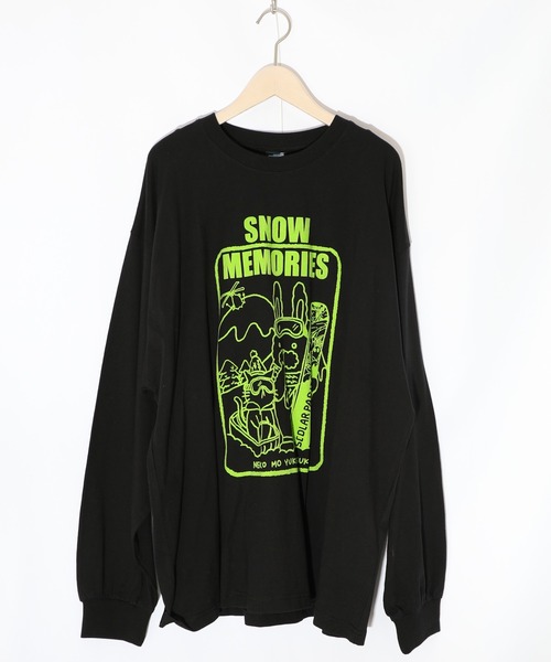 ScoLar Parity(スカラーパリティ)の「353135:ラビルとネコのスノーメモリーズロンT(Tシャツ/カットソー・レディース・オフホワイト/ブラック/カーキ・M)」の14枚目の写真