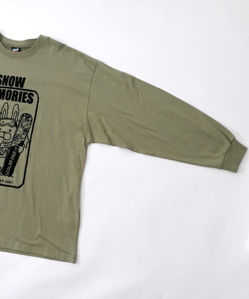 ScoLar Parity(スカラーパリティ)の「353135:ラビルとネコのスノーメモリーズロンT(Tシャツ/カットソー・レディース・オフホワイト/ブラック/カーキ・M)」の21枚目の写真