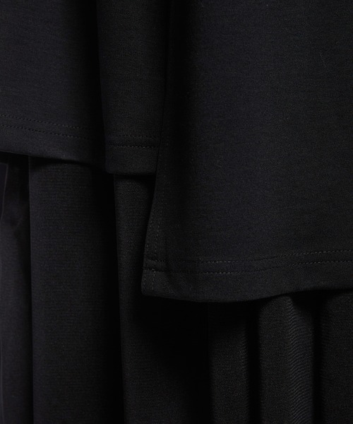 gomme(ゴム)の「レギンスレイヤードスカート(スカート・レディース・ブラック・MEDIUM)」の14枚目の写真