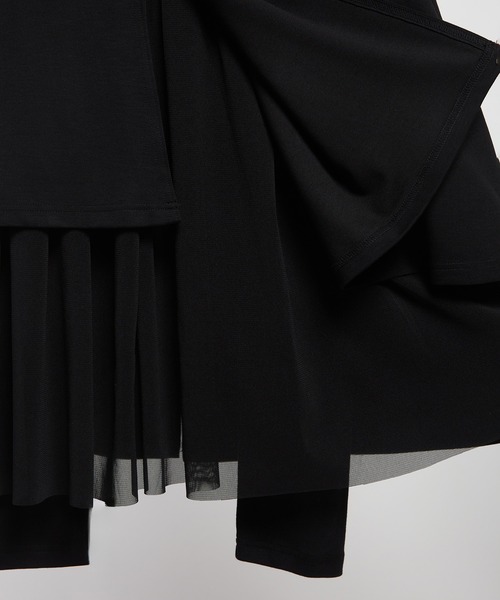 gomme(ゴム)の「レギンスレイヤードスカート(スカート・レディース・ブラック・MEDIUM)」の16枚目の写真