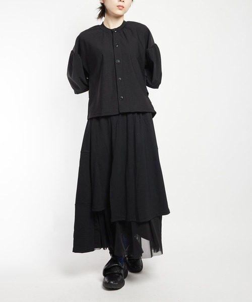 gomme(ゴム)の「レギンスレイヤードスカート(スカート・レディース・ブラック・MEDIUM)」の17枚目の写真