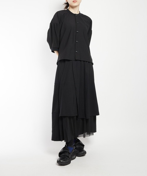 gomme(ゴム)の「レギンスレイヤードスカート(スカート・レディース・ブラック・MEDIUM)」の18枚目の写真