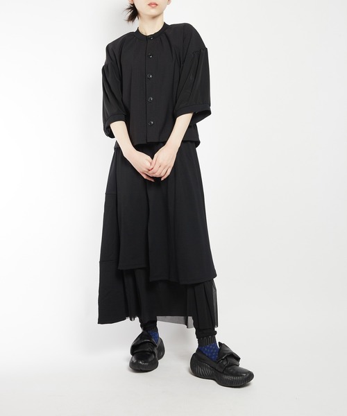 gomme(ゴム)の「レギンスレイヤードスカート(スカート・レディース・ブラック・MEDIUM)」の19枚目の写真