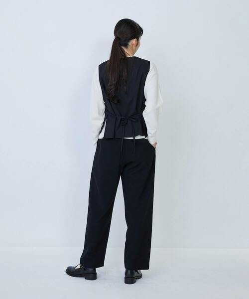 LOISIR（ロワズィール）の「ウール混ギャバデザインベスト（ベスト・レディース・グレー/ブラック・FREE）」の14枚目の写真