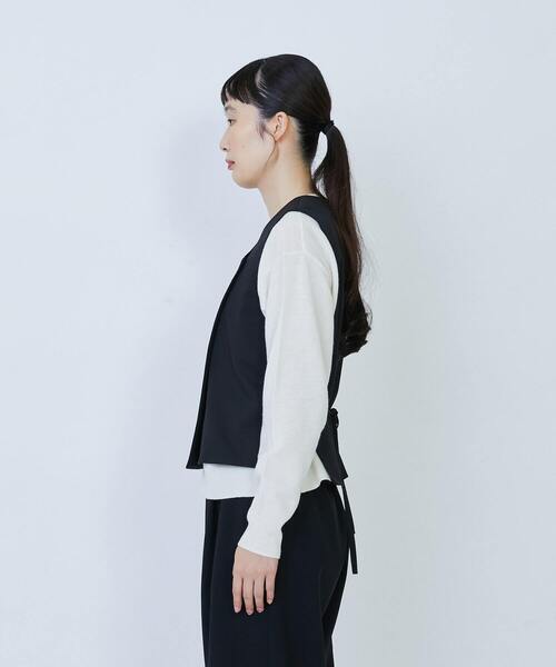 LOISIR（ロワズィール）の「ウール混ギャバデザインベスト（ベスト・レディース・グレー/ブラック・FREE）」の16枚目の写真