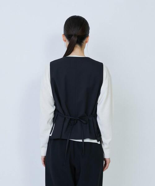 LOISIR（ロワズィール）の「ウール混ギャバデザインベスト（ベスト・レディース・グレー/ブラック・FREE）」の17枚目の写真