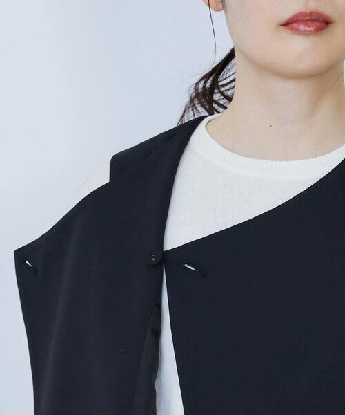 LOISIR（ロワズィール）の「ウール混ギャバデザインベスト（ベスト・レディース・グレー/ブラック・FREE）」の20枚目の写真