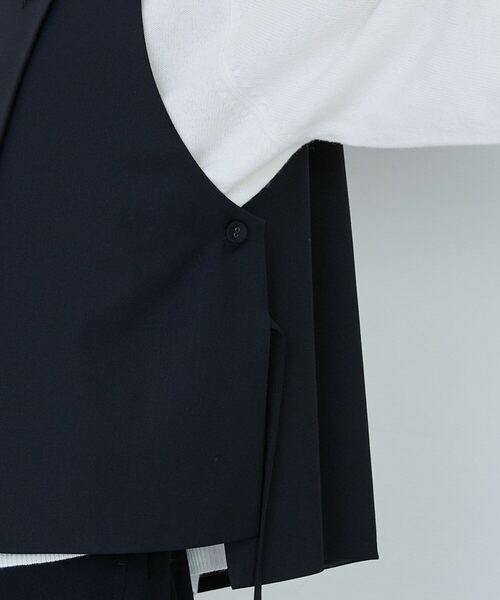 LOISIR（ロワズィール）の「ウール混ギャバデザインベスト（ベスト・レディース・グレー/ブラック・FREE）」の22枚目の写真