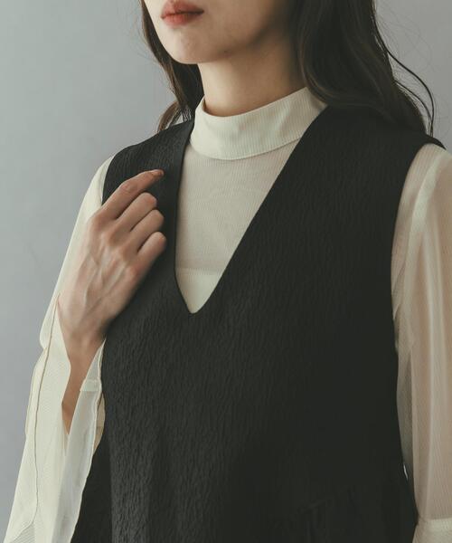 セール】ジャガードフォルムレイヤードワンピース（ワンピース