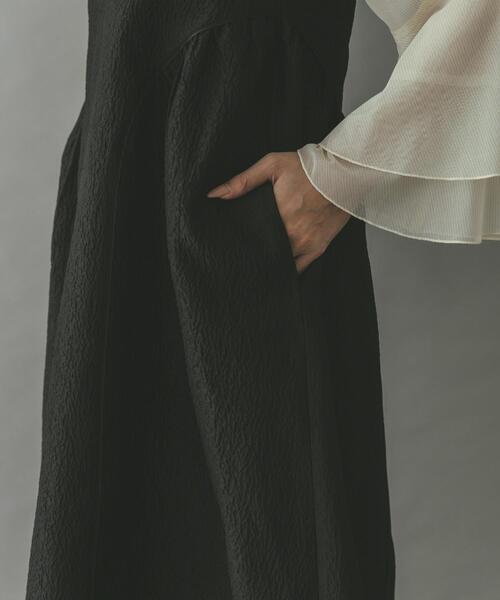 セール】ジャガードフォルムレイヤードワンピース（ワンピース