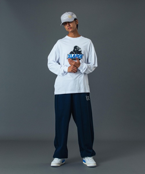 XLARGE(エクストララージ)の「OLD ENGLISH SWEAT PANTS(スウェットパンツ・メンズ・ブラック/オリーブ/アッシュ/ネイビー・S/M/L/XL)」の16枚目の写真