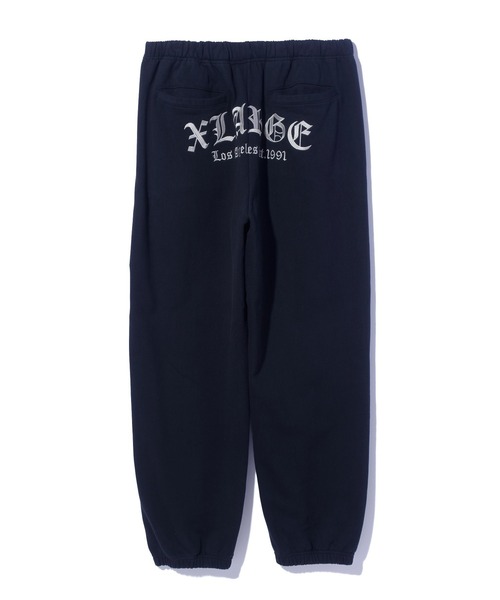 XLARGE(エクストララージ)の「OLD ENGLISH SWEAT PANTS(スウェットパンツ・メンズ・ブラック/オリーブ/アッシュ/ネイビー・S/M/L/XL)」の9枚目の写真