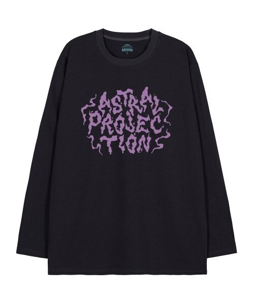 ASTRAL PROJECTION(アストラルプロジェクション)の「ヘイズレタリングオーバーサイズロングスリーブTシャツ_チャコール(Tシャツ/カットソー・メンズ・その他・LARGE/MEDIUM/X-LARGE)」の1枚目の写真
