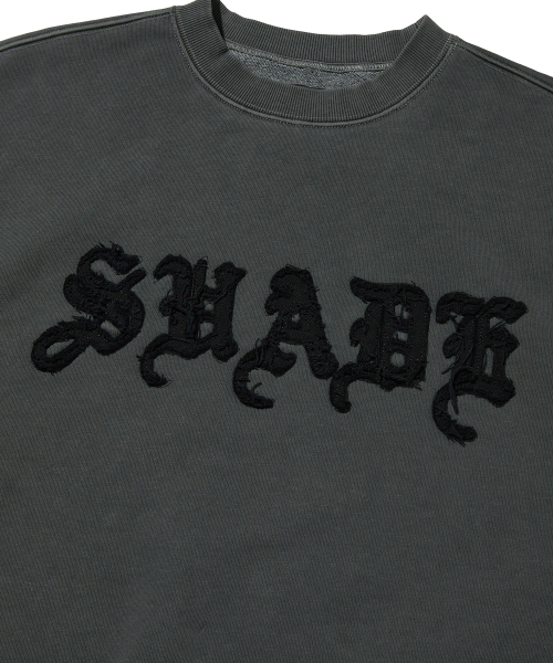 suade（スエード）の「CUT OFF CREWNECK [PIGMENT BLACK]（スウェット・レディース・その他・MEDIUM/X-LARGE）」の4枚目の写真