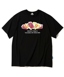 プラスチックフルーツ グラフィックTシャツ - ブラック