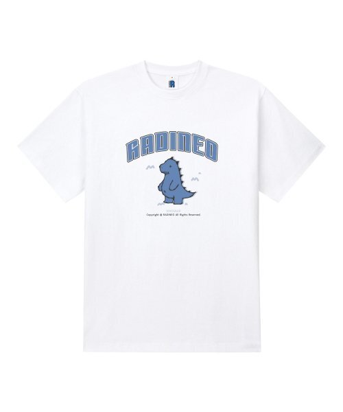RADINEO(ラディネオ)の「ディノ ホワイト 半袖Tシャツ(Tシャツ/カットソー・メンズ・その他・LARGE/MEDIUM/SMALL/X-LARGE)」の1枚目の写真