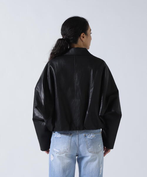 ROYAL FLASH(ロイヤルフラッシュ)の「MITSUKI/ミツキ/シングルショートフェイクレザージャケット(その他アウター・レディース・ブラック・F)」の11枚目の写真