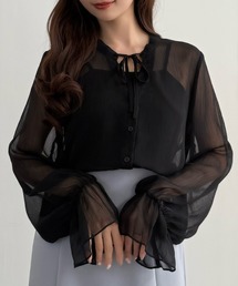 CENEA（セネア）の「楊柳シアーボレロ（カーディガン/ボレロ）」