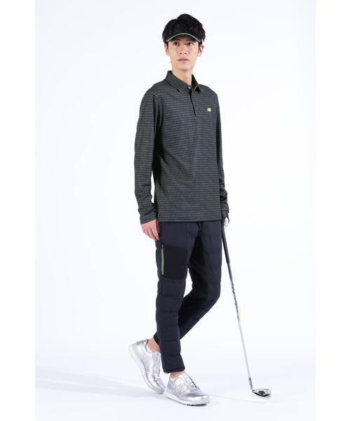 New Balance Golf(ニューバランスゴルフ)の「タイプライターロゴ ボーダー 長袖 カラーシャツ (MENS SPORT)(その他トップス・メンズ・ホワイト/ブラック・XX-LARGE)」の16枚目の写真