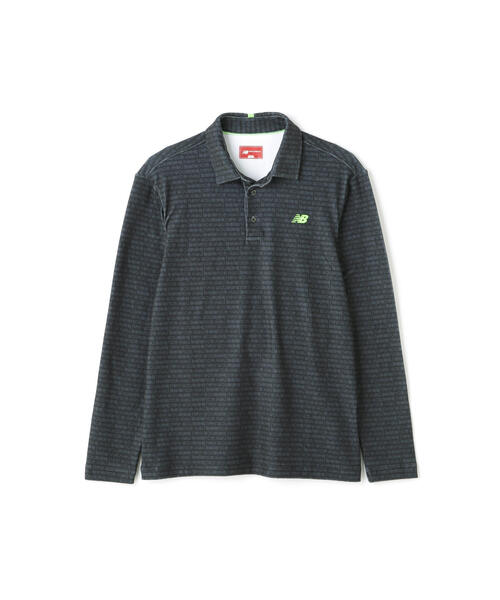 New Balance Golf(ニューバランスゴルフ)の「タイプライターロゴ ボーダー 長袖 カラーシャツ (MENS SPORT)(その他トップス・メンズ・ホワイト/ブラック・XX-LARGE)」の19枚目の写真