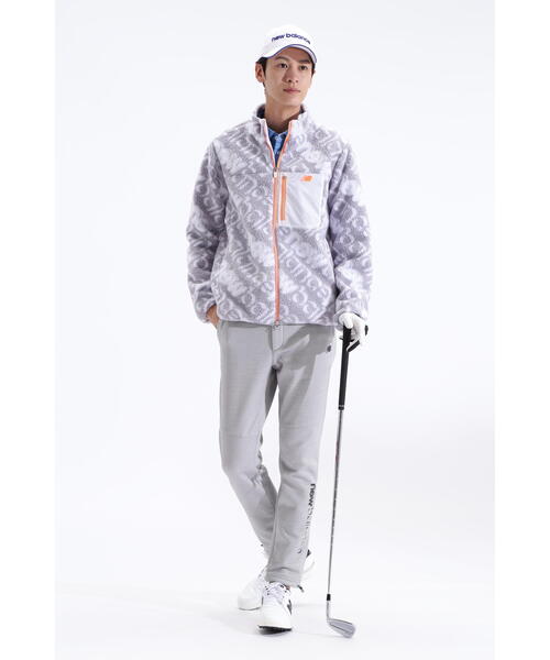 New Balance Golf(ニューバランスゴルフ)の「タイプライターロゴ ボーダー 長袖 カラーシャツ (MENS SPORT)(その他トップス・メンズ・ホワイト/ブラック・XX-LARGE)」の11枚目の写真
