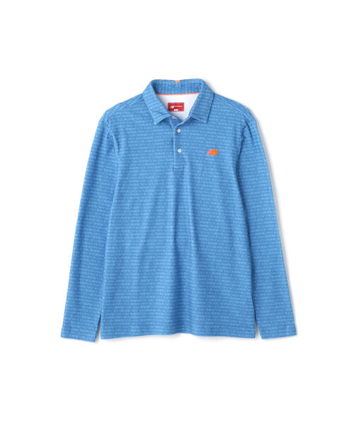 New Balance Golf(ニューバランスゴルフ)の「タイプライターロゴ ボーダー 長袖 カラーシャツ (MENS SPORT)(その他トップス・メンズ・ホワイト/ブラック・XX-LARGE)」の13枚目の写真