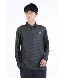 New Balance Golf | タイプライターロゴ ボーダー 長袖 カラーシャツ (MENS SPORT)(その他トップス)