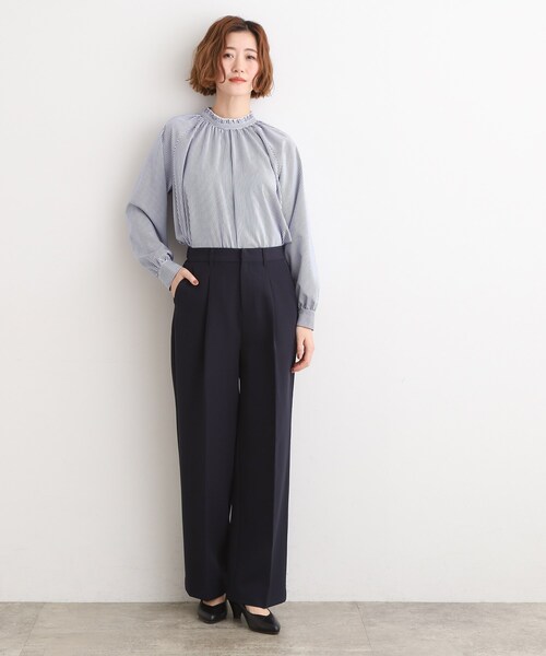 grove（グローブ）の「【マルチWAY】アソートボウタイブラウス【手洗いOK】（シャツ/ブラウス・レディース・オフホワイト/ネイビー系2/ホワイト系6・02/03/01/04/05）」の22枚目の写真