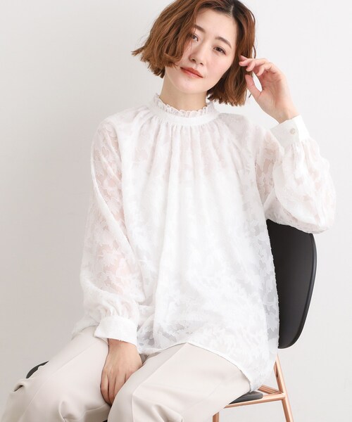 grove（グローブ）の「【マルチWAY】アソートボウタイブラウス【手洗いOK】（シャツ/ブラウス・レディース・オフホワイト/ネイビー系2/ホワイト系6・02/03/01/04/05）」の18枚目の写真