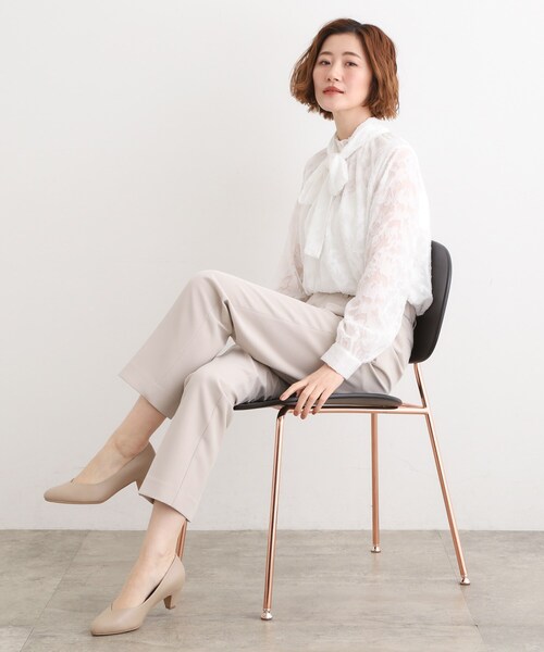 grove（グローブ）の「【マルチWAY】アソートボウタイブラウス【手洗いOK】（シャツ/ブラウス・レディース・オフホワイト/ネイビー系2/ホワイト系6・02/03/01/04/05）」の17枚目の写真